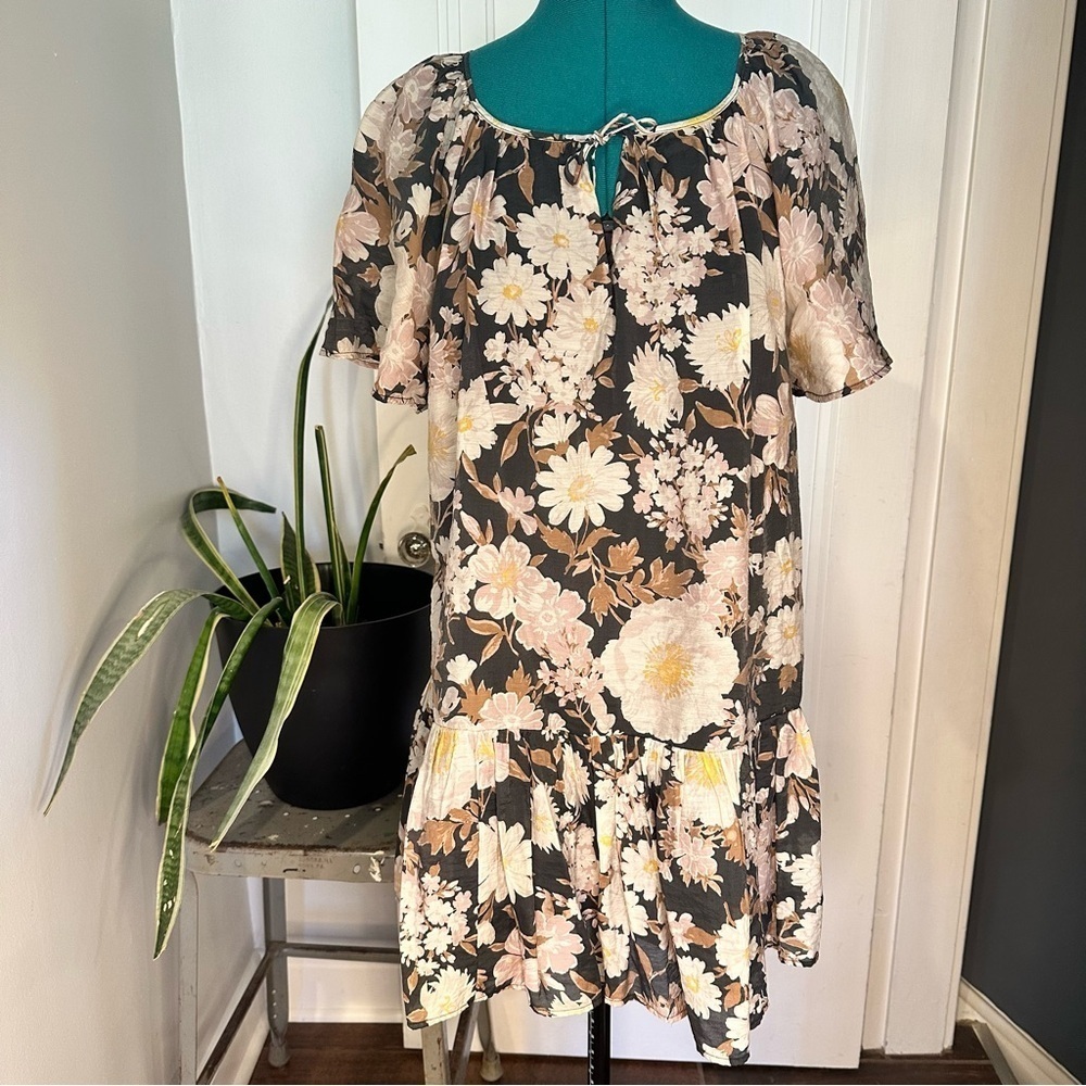 Abercrombie Floaty Trapeze Mini Dress - M